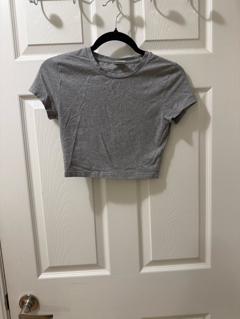 TNA Heather Gray Cropped Tee